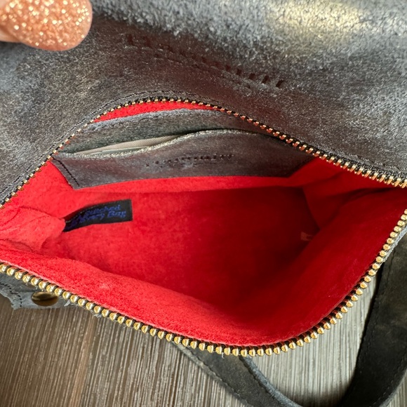 Hammitt Small Tony Blue and Gold Crossbody Bag - Picture 4 of 5